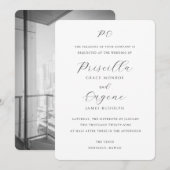 Priscilla Classic Huwelijksuitnodiging Kaart (Voorkant / Achterkant)