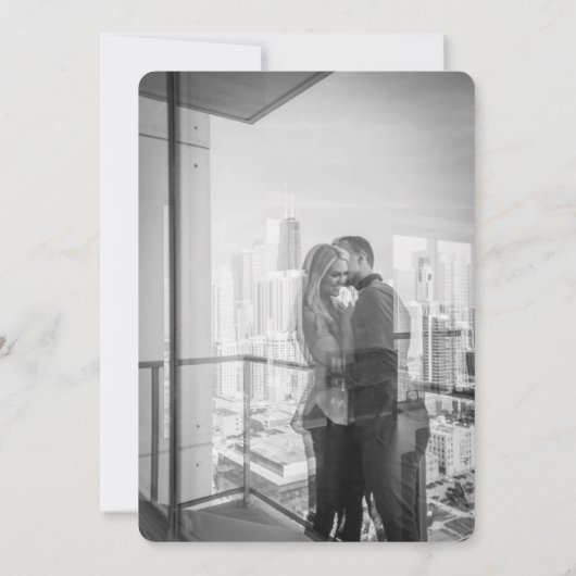 Priscilla Classic Huwelijksuitnodiging Kaart (Achterkant)