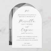 Priscilla Classic Huwelijksuitnodiging Kaart (Voorkant / Achterkant)