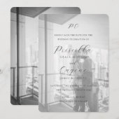 Priscilla Classic Wedding Save The Date (Voorkant / Achterkant)