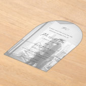 Priscilla Classic Wedding Save the Date Acryl Uitnodigingen (Laagn)