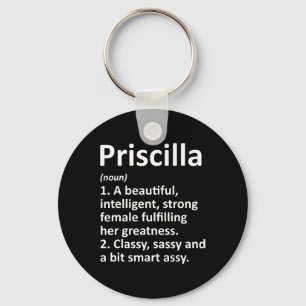 Priscilla Definitie Gepersonaliseerde Naam Grappig Sleutelhanger