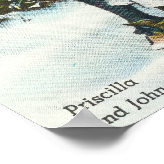 Priscilla en John Alden Scene Poster (Hoek)