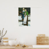 Priscilla en John Alden Scene Poster (Keuken)