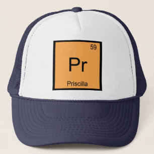 Priscilla Naam Chemie Element Periodiek Systeem Trucker Pet