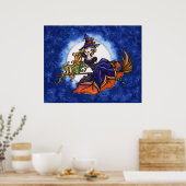 Priscilla Witch Halloween Fantasy Art Poster (Keuken)