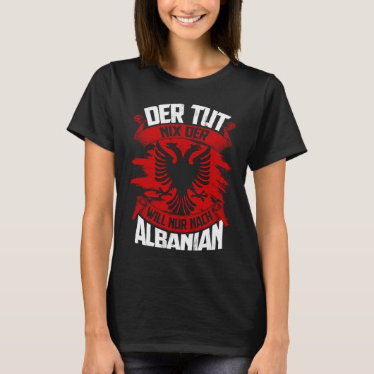 Prishtina Tirana Albanian Eagle T-shirt (Voorkant)