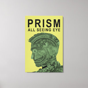 PRISM - All Seing Eye - Limoen Canvas Afdruk