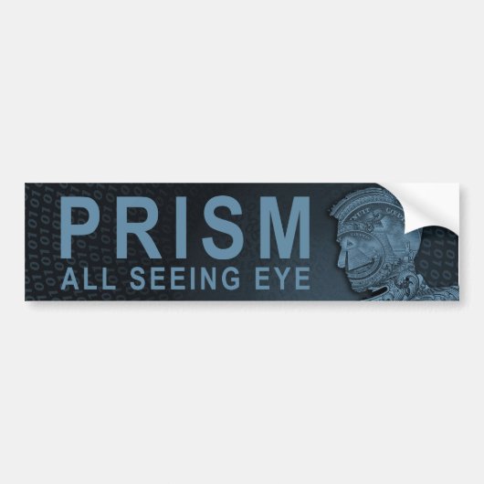 PRISM - Alle kijkende ogen - Leegte Bumpersticker (Voorkant)