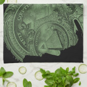 PRISM - Alle ogen zien - groen Theedoek (Gevouwen)