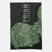 PRISM - Alle ogen zien - groen Theedoek (Verticaal)