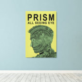 PRISM - Alle Zien Oog - Limoen Canvas Afdruk (Insitu (Houten vloer))