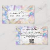 *~* Prism AP26 OPAL QR Rainbow Crystal Etheral Visitekaartje (Voorkant / Achterkant)