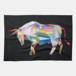 Prism Bull Rainbow Abstracte Fab Theedoek