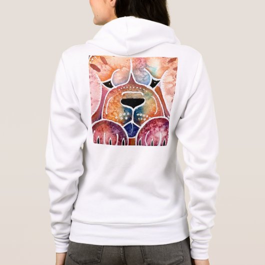 PRISM Chow grove gladde waterverf batik Hoodie (Achterkant)