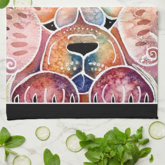 PRISM Chow hond Theedoek (Gevouwen)