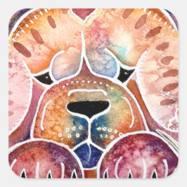 PRISM Chow rough smoothie ART KAART Vierkante Sticker