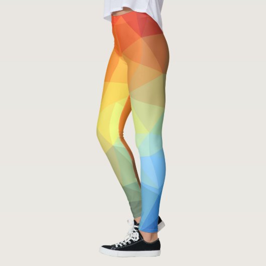 Prism Color Bright Abstract patroon Leggings (Links)