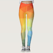 Prism Color Bright Abstract patroon Leggings (Voorkant)