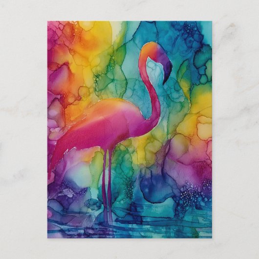 Prism Flamingo Briefkaart (Voorkant)