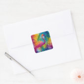 Prism Flamingo Vierkante Sticker (Envelop)