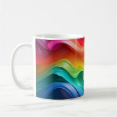 Prism Flow – Rainbow Abstract Mug Koffiemok (Links)