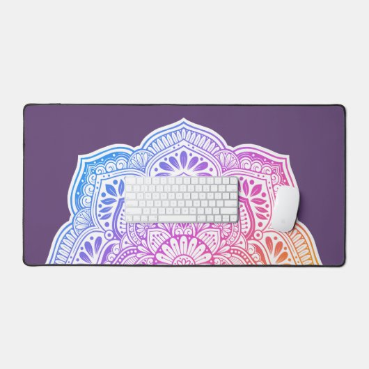 Prism Flower Mandala Desk Mat (Keyboard & Muis)