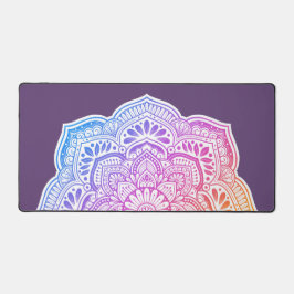 Prism Flower Mandala Desk Mat