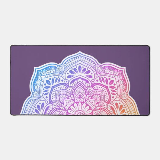 Prism Flower Mandala Desk Mat (Voorkant)