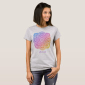 Prism Flower Mandala Personalized T-Shirt (Voorkant volledig)