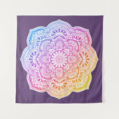 Prism Flower Mandala Tapestry Wandkleed (Voorkant)