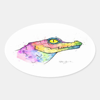 Prism Gator Ovale Sticker