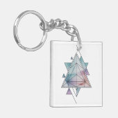 Prism Geometrie Charme Sleutelhanger (Voorkant Links)