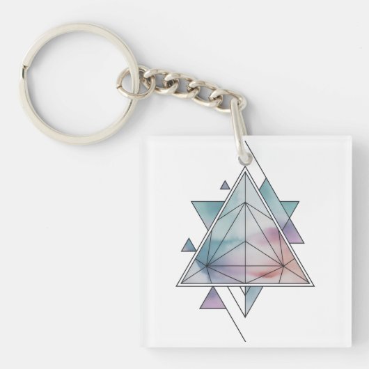Prism Geometrie Charme Sleutelhanger (Voorkant)