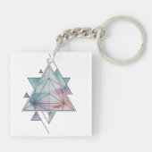 Prism Geometrie Charme Sleutelhanger (Achterkant)
