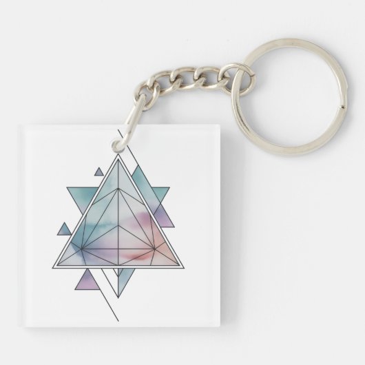 Prism Geometry Charm Sleutelhanger (Achterkant)