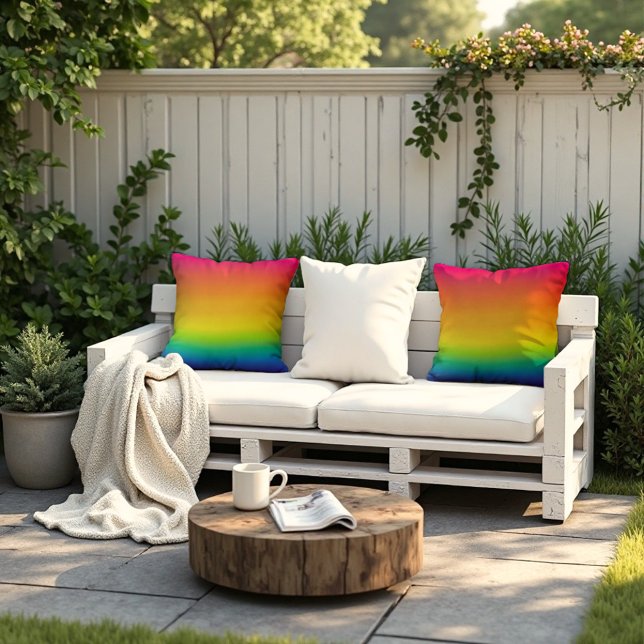 Prism licht kussen (Radiant rainbow comfort! Modern casual style for your sofa.)