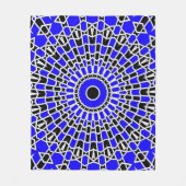 Prism Mandala ( Blauw ) Fleece Deken (Voorkant)