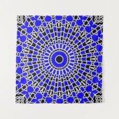 Prism Mandala ( Blauw ) Wandkleed (Voorkant (horizontaal))