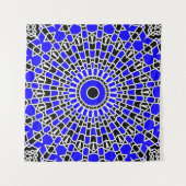 Prism Mandala ( Blauw ) Wandkleed (Voorkant)