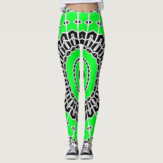 Prism Mandala ( Groen ) Leggings (Voorkant)