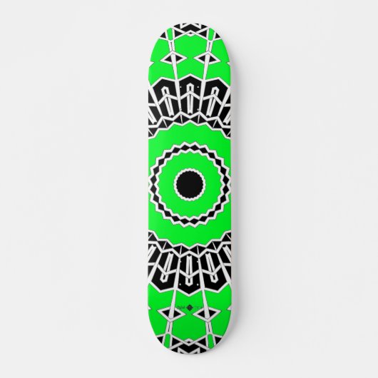 Prism Mandala ( Groene ) Persoonlijk Skateboard (Voorkant)