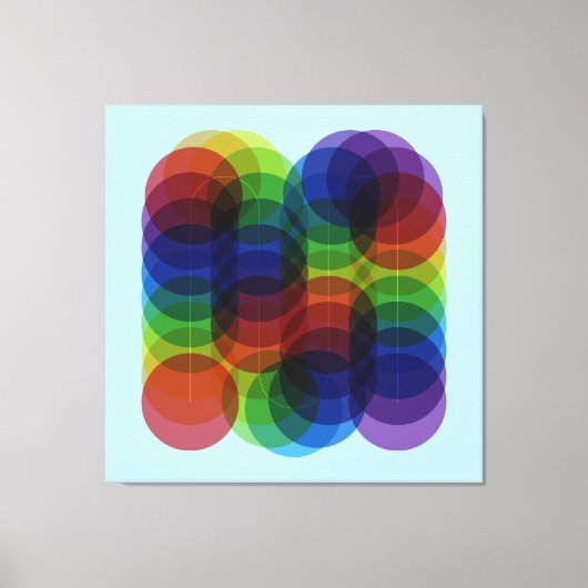 Prism Path Blue Canvas Afdruk (Voorkant)