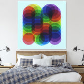 Prism Path Blue Canvas Afdruk (Insitu (Slaapkamer))