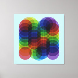 Prism Path Blue Canvas Afdruk