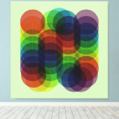 Prism Path Green Canvas Afdruk (Insitu (Houten vloer))