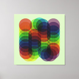 Prism Path Green Canvas Afdruk