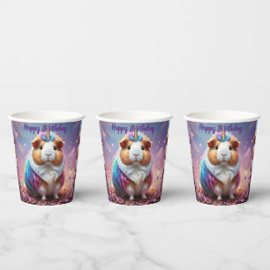 Prism Pigtail: De Stralende Eenhoorn Cavia, Papieren Bekers