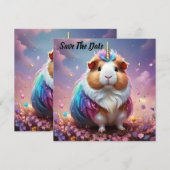 Prism Pigtail: De Stralende Eenhoorn Cavia, Save The Date (Voorkant / Achterkant)