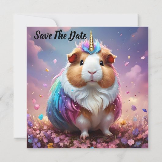 Prism Pigtail: De Stralende Eenhoorn Cavia, Save The Date (Voorkant)